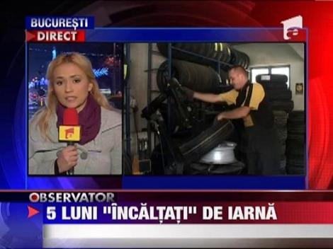 Politia rutiera vrea sa oblige soferii sa aiba anvelope de iarna