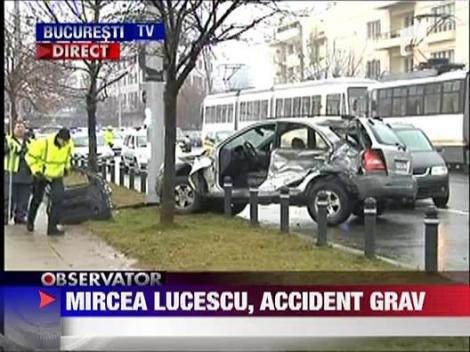 Mircea Lucescu, ranit intr-un accident auto