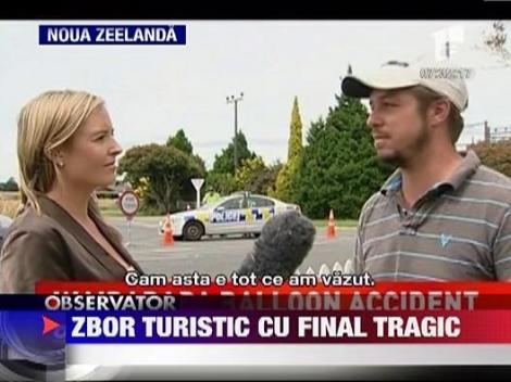 Zbor turistic cu final tragic