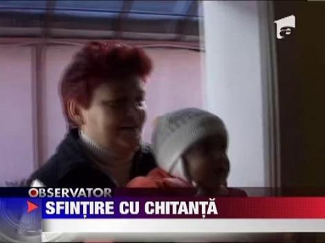 Sfintire cu chitanta