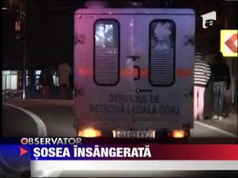 Accident inspaimantator pe o sosea din Gorj