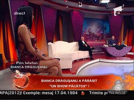 Bianca Dragusanu a parasit “Un show pacatos”