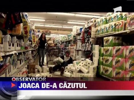 Cazaturi caraghioase in supermarketuri