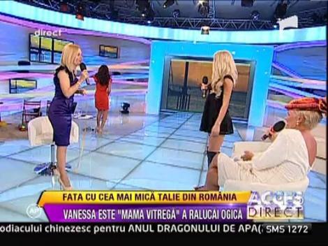 Vanesa Stoltz, fata cu cea mai supla talie din Romania