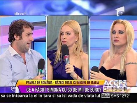 Simona Trasca si Miguel, scandal ca la usa cortului