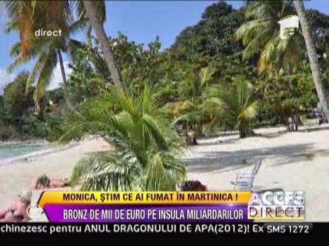 Monica Tatoiu, bronz de mii de euro pe insula miliardarilor