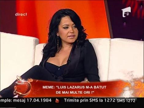 Mihaela Moise: "Luis Lazarus e un om violent"