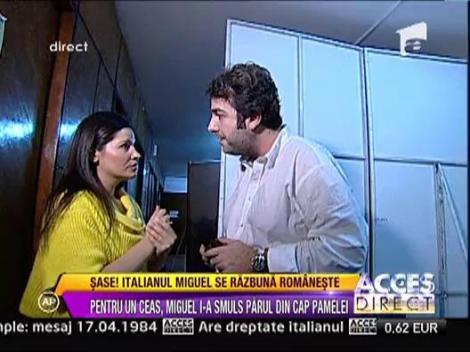 Miguel, italianul care a lovit-o pe Simona Trasca fuge din emisiune