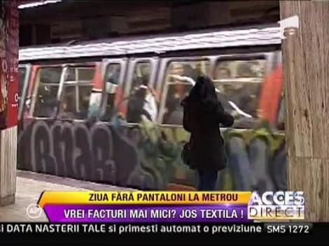 Ziua fara pantaloni la metrou si in Capitala