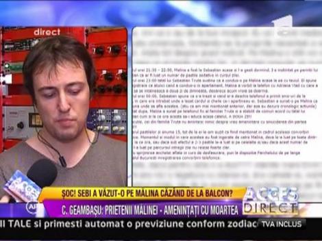 Prietenii Malinei Olinescu, amenintati de un necunoscut