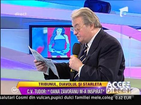 Oana Zavoranu, muza lui Vadim Tudor