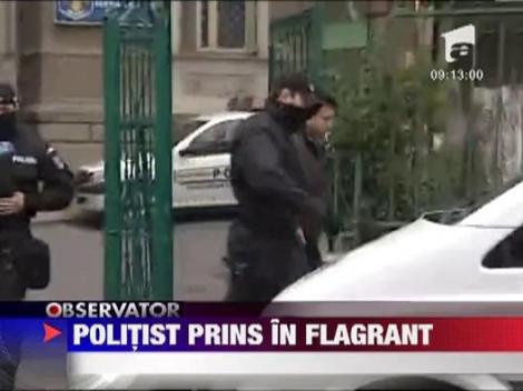 Buftea: Politist prins in flagrant in timp ce lua mita de la un sofer