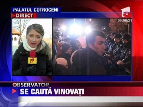 Jandarmeria: Organizatorii protestului de la Cotroceni si participantii vor fi amendati