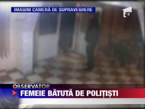 Femeie batuta de politisti in Vrancea