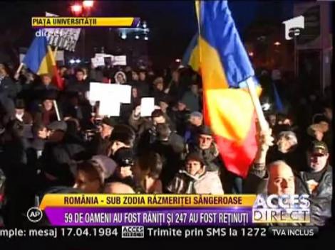 247 de arestari dupa luptele de strada din Capitala