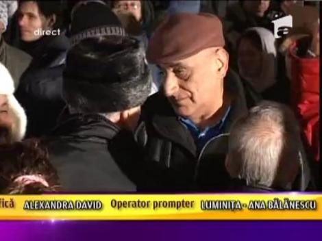 Viorel Lis se afla printre protestatarii din Piata Universitatii