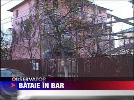 Scandal cu pumni si bate in bar