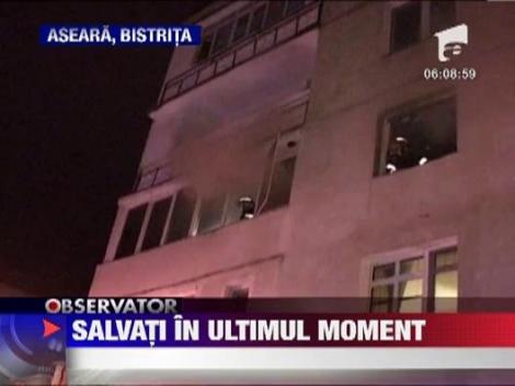 Bistrita: Incendiu intr-un apartament