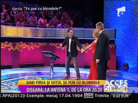 Gabi Firea si sotul ei, Florin Pandele, se pun cu 50 de blondele