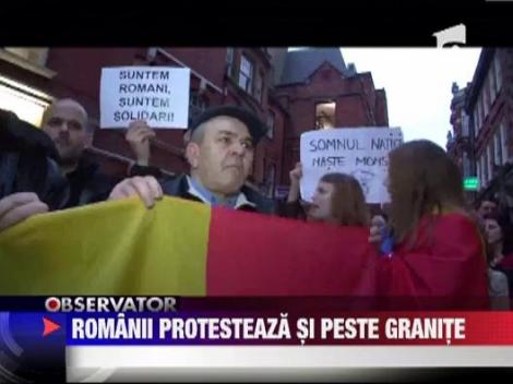 Peste 150 de romani protesteaza in Londra