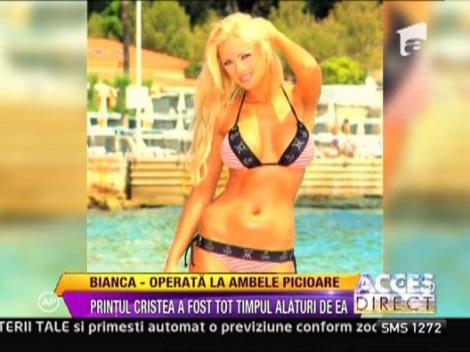 Bianca Dragusanu, operata la ambele picioare