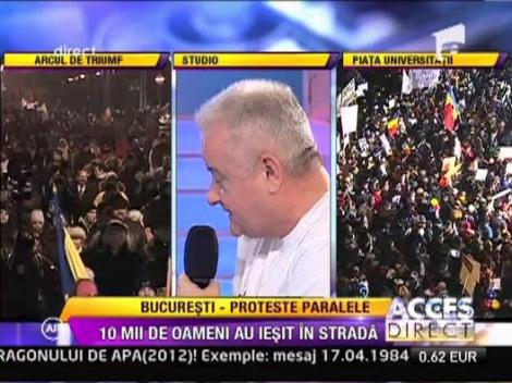 Irinel Columbeanu despre momentul cand a fost alungat de protestatari