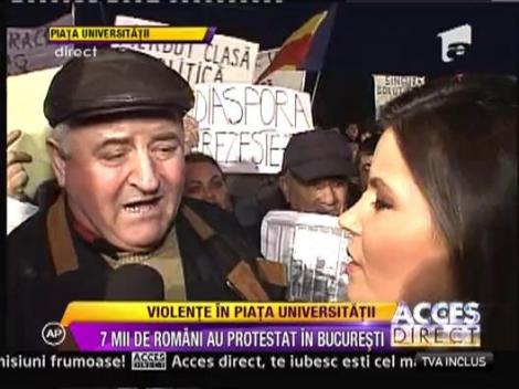 Oamenii din Piata Universitatii isi spun nemultumirile