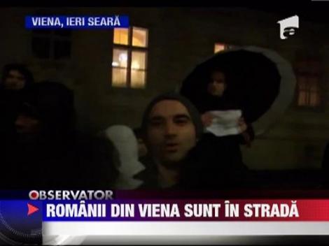 Romanii din capitala Austriei au iesit in strada