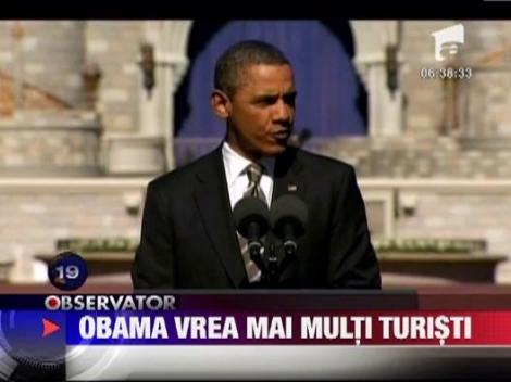 Presedintele Obama vrea mai multi turisti
