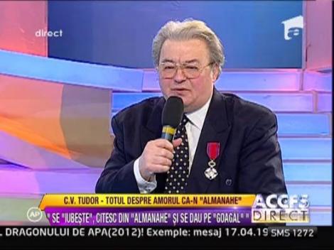 Vadim Tudor vrea sa o cunune pe Simona Gherghe