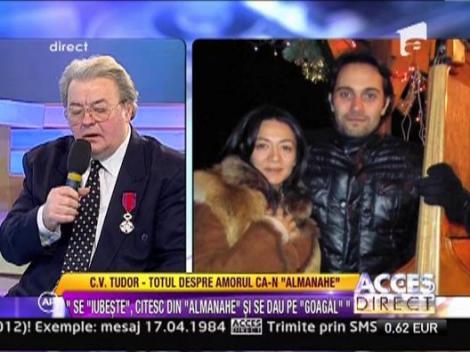 Vadim Tudor: "Oana Mizil si Vanghelie urmeaza sa se casatoreasca"