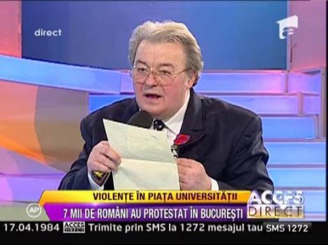 Vadim Tudor: "Riscam sa iesim din Uniunea Europeana din cauza lui Basescu"