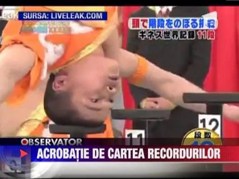 Acrobatie in cap de Cartea Recordurilor