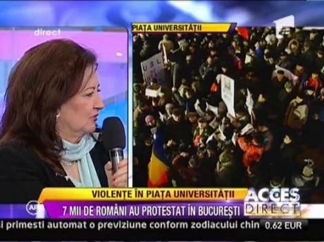 Mioara Roman: "Violentele de acum imi amintestec de Revolutie"