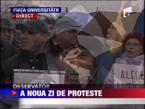 A noua zi de proteste in Capitala