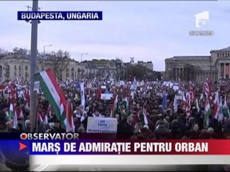 Premierul ungar Viktor Orban si-a mobilizat sustinatorii la Budapesta