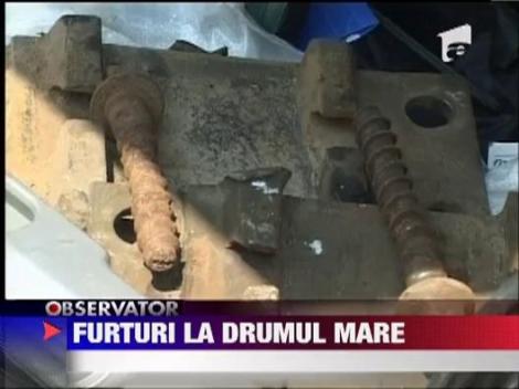 Calea ferata este sursa de venituri inepuizabila pentru hotii de fier vechi