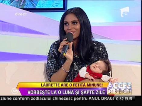 Laurette este o mamica fericita!