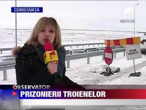 Blocati din cauza zapezilor