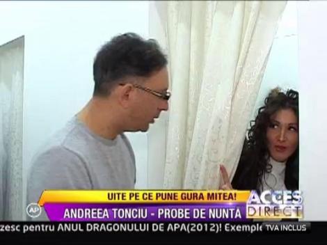 Andreea Tonciu in rochie de mireasa