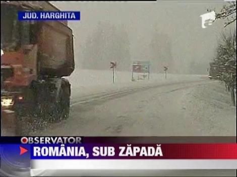 Iarna a adus haos pe soselele din toata tara