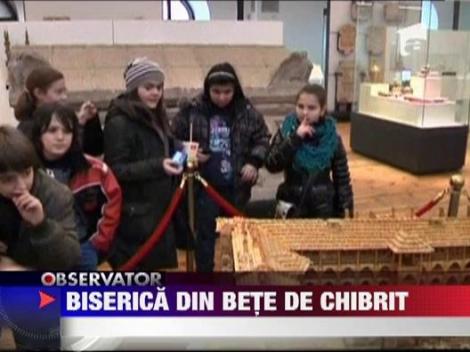 Biserica din bete de chibrit construita in Bulgaria