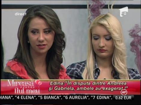 Andreea afectata de conflictul dintre ea si Gabriela