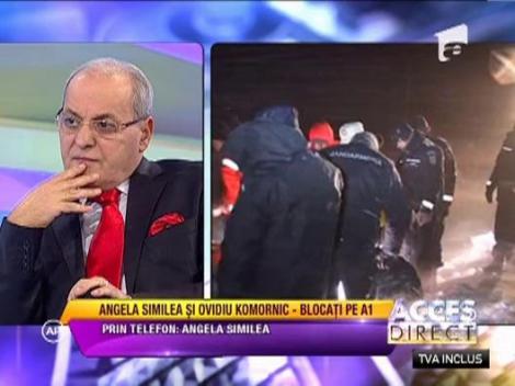 Angela Similea si Ovidiu Komornic, blocati pe A1
