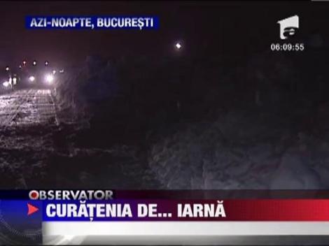 UPDATE / Strazi inchise in Bucuresti pentru deszapezire