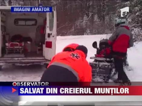 Calugar salvat din creierul muntilor