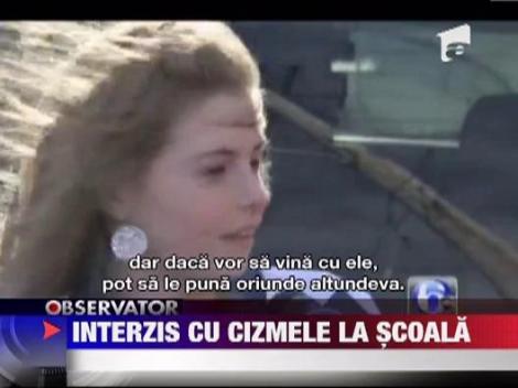 Interzis cu cizmele la scoala