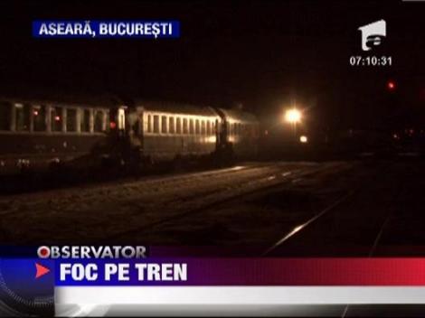 Tren in flacari pe ruta Iasi - Bucuresti