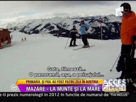 Radu Mazare, vacanta la schi in Austria