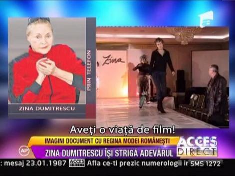 Zina Dumitrescu: "Nu am vrut sa ma sinucid. Sunt niste prostii"